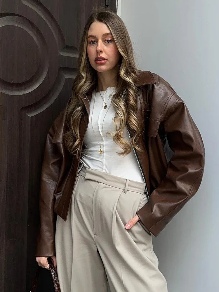 Bianca veganská kožená bunda