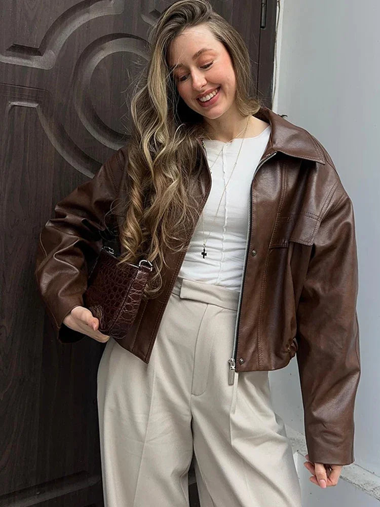 Bianca veganská kožená bunda
