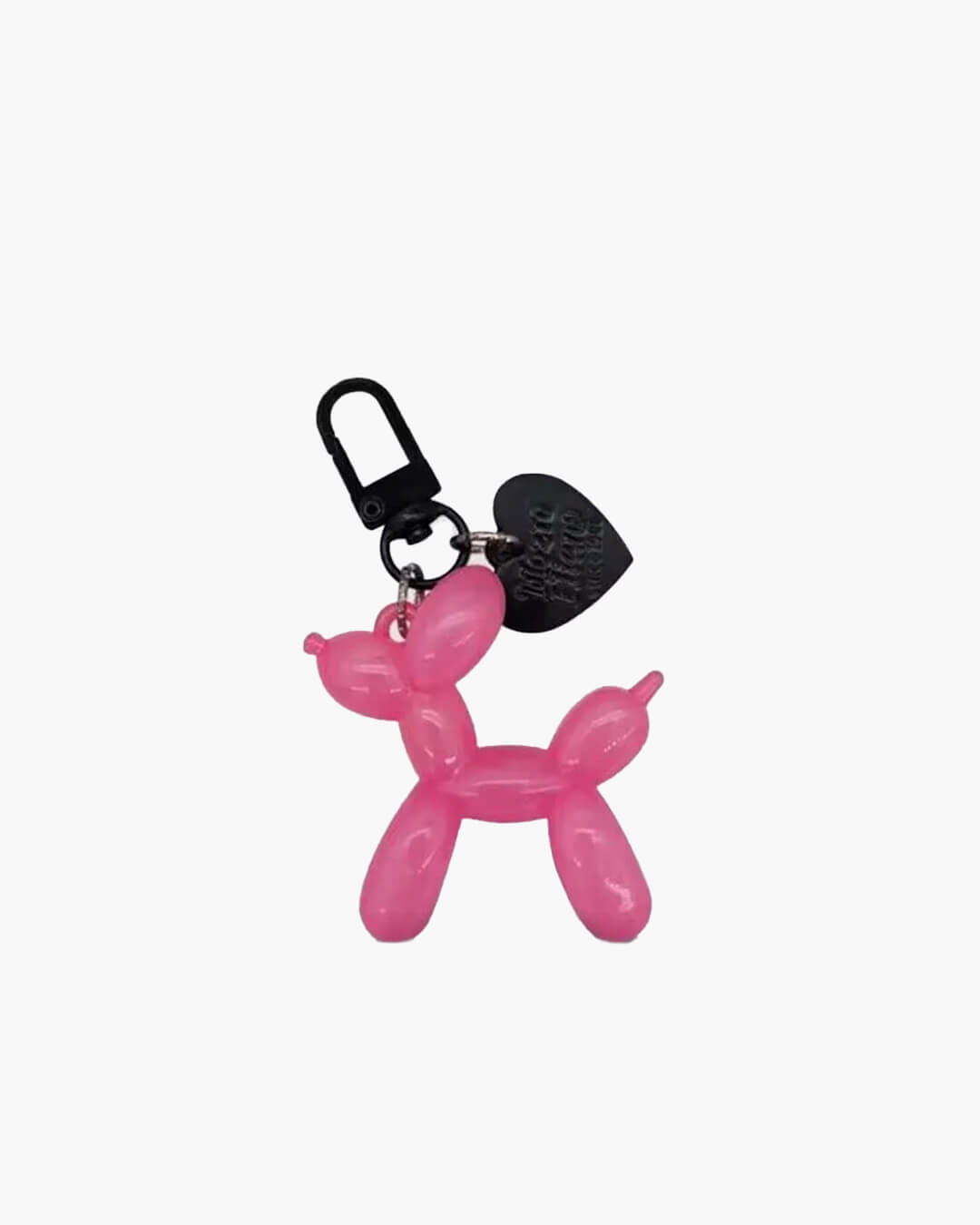 SEAME - Cute Bubble Dog Keychain Pink Black
