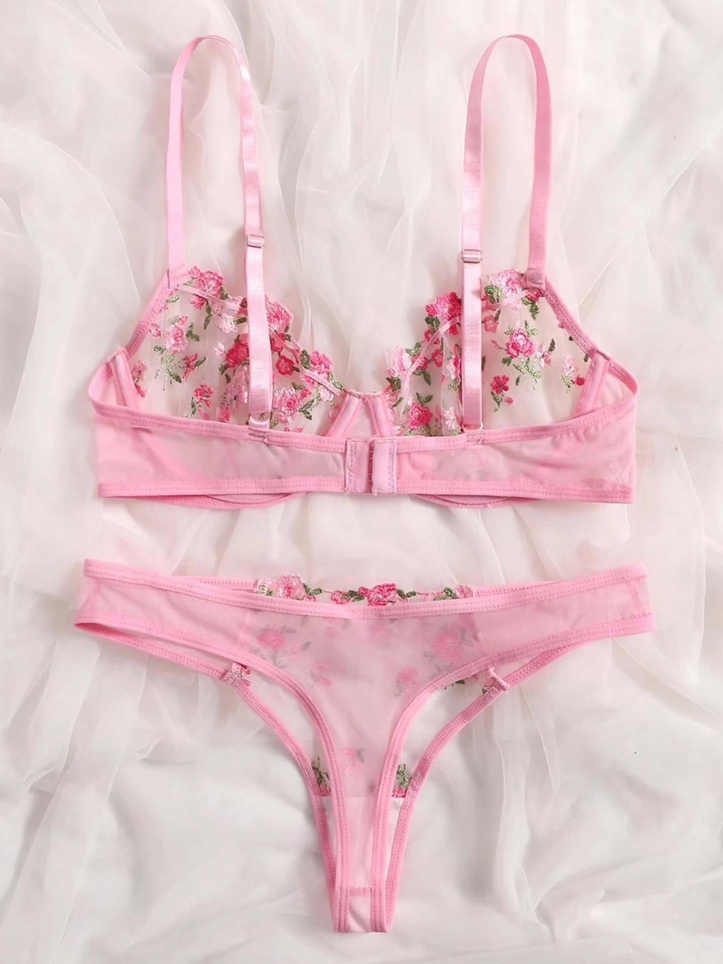 Seame - Kyla Lingerie Set Pink S