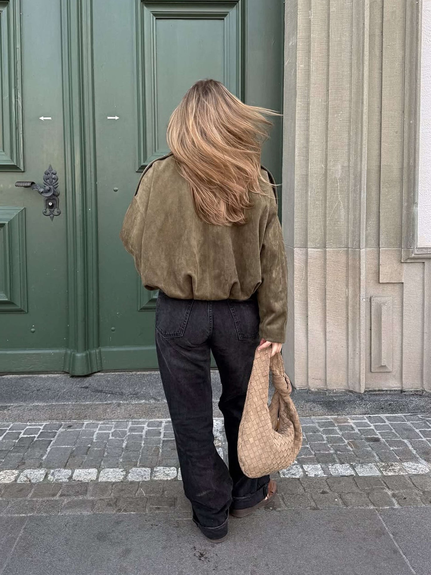 Seame - Lara Bomber Jacket Brown S