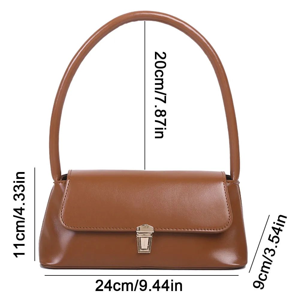 SEAME - SEAME Women's Handbag - Vintage Vegan Leather Shoulder Bag for Casual Use Black