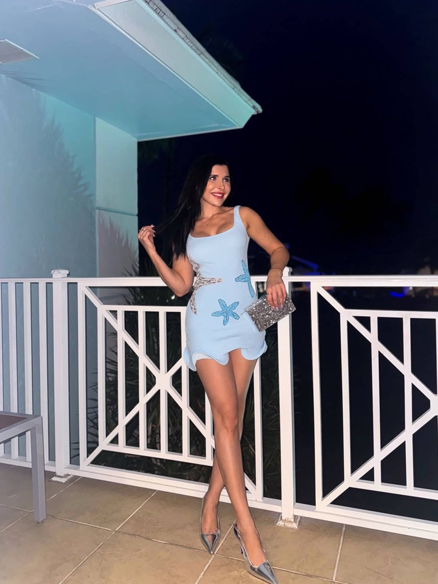 Seame - Yasmina Mini Dress Orange S