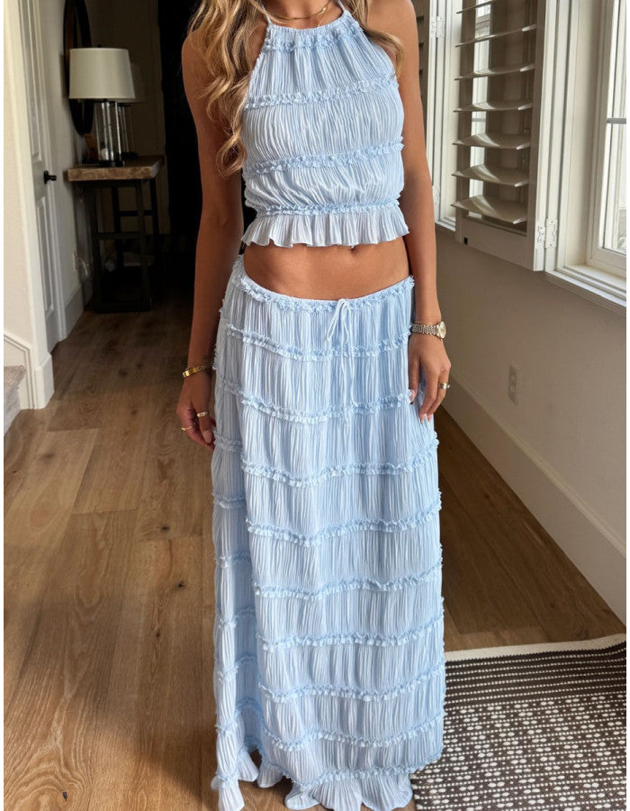 Valerie two-piece set with frill details