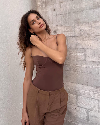 Riley satin camisole body