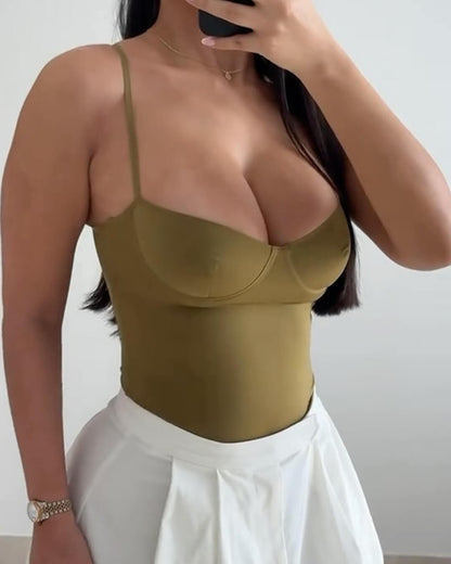 Riley satin camisole body