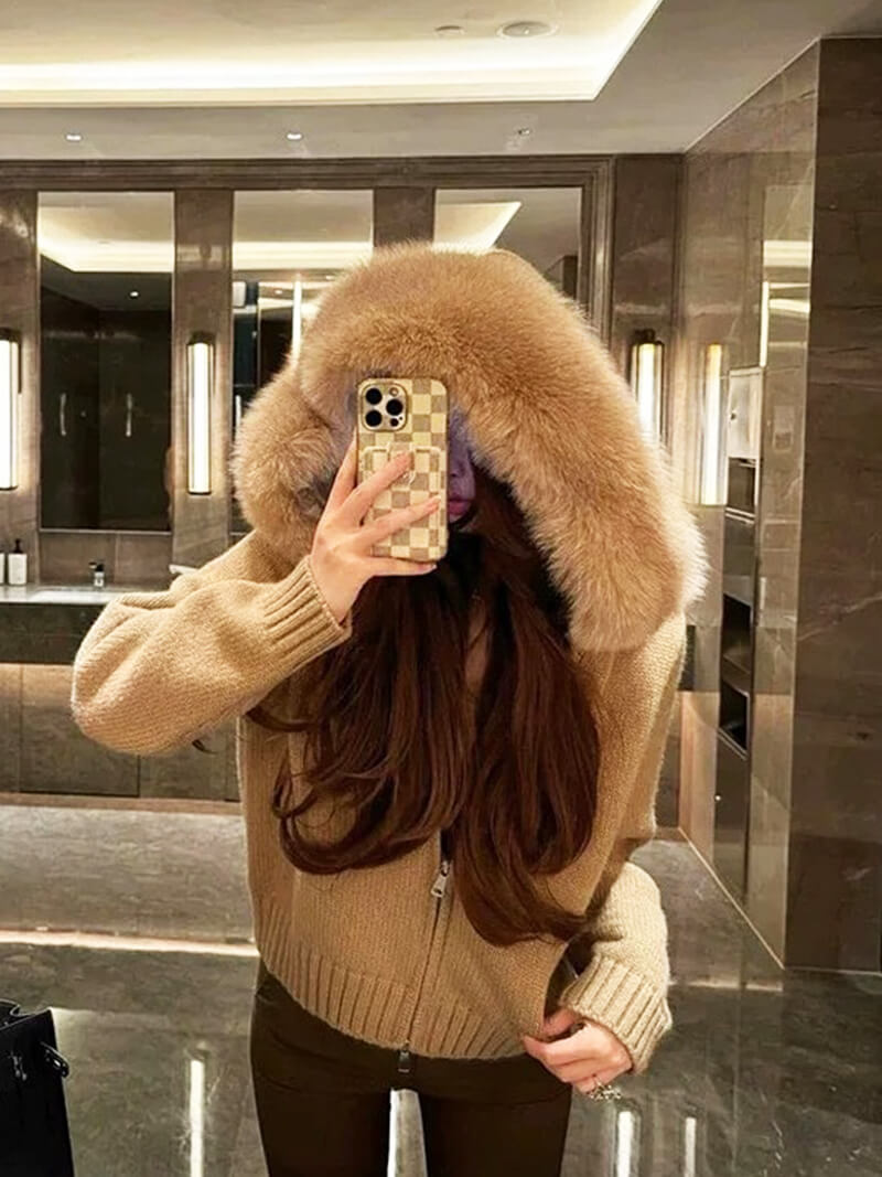 Alison faux fur Jacket - SEAME Store