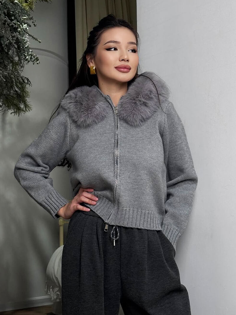 Alison faux fur Jacket - SEAME Store