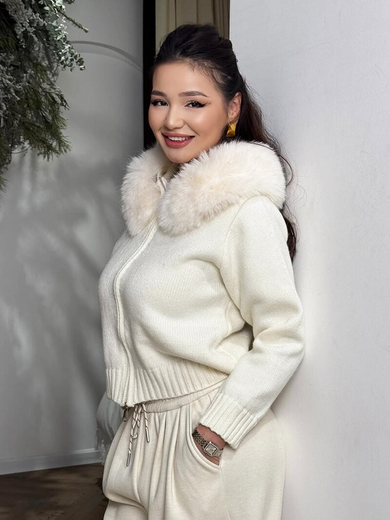 Alison faux fur Jacket - SEAME Store