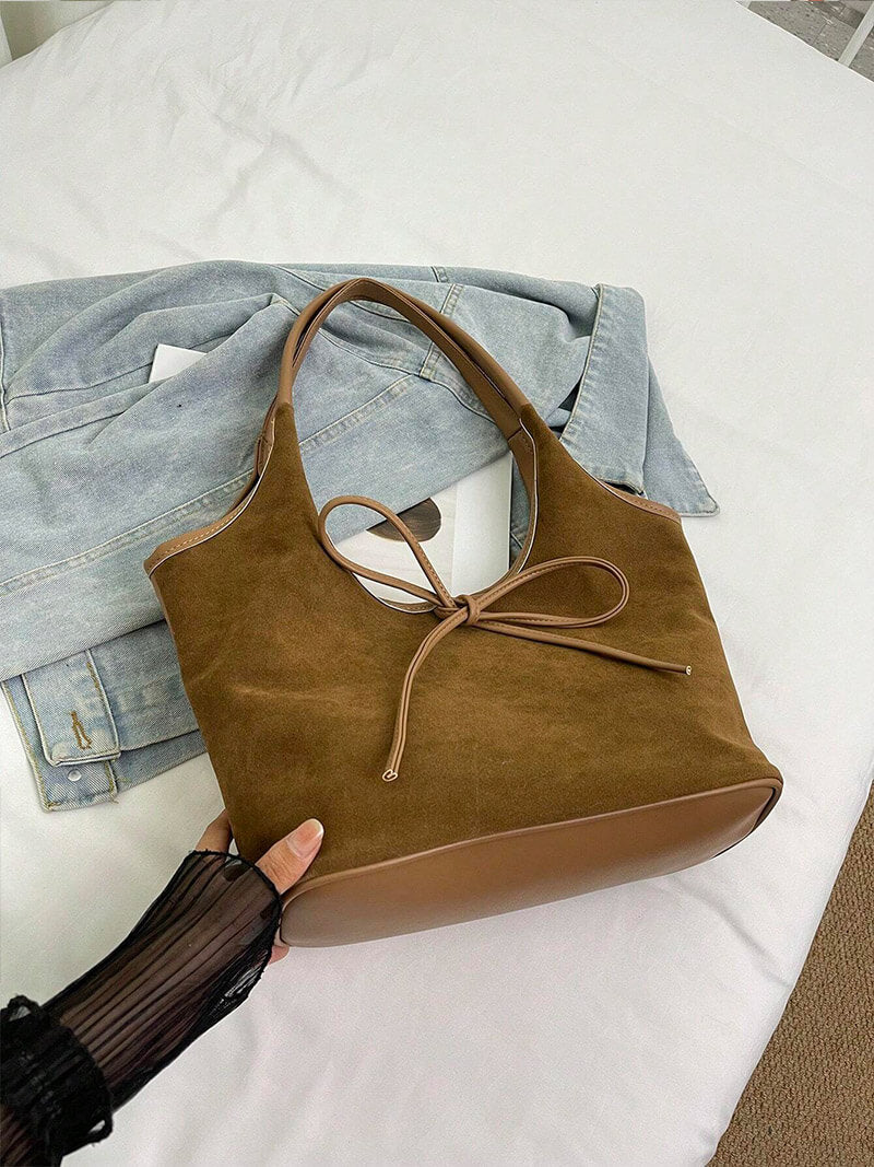 Florence Suede Bow Bag - SEAME Store