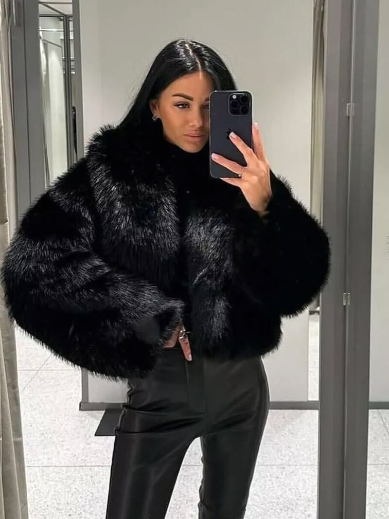 Jenna Faux Fur Coat - SEAME Store