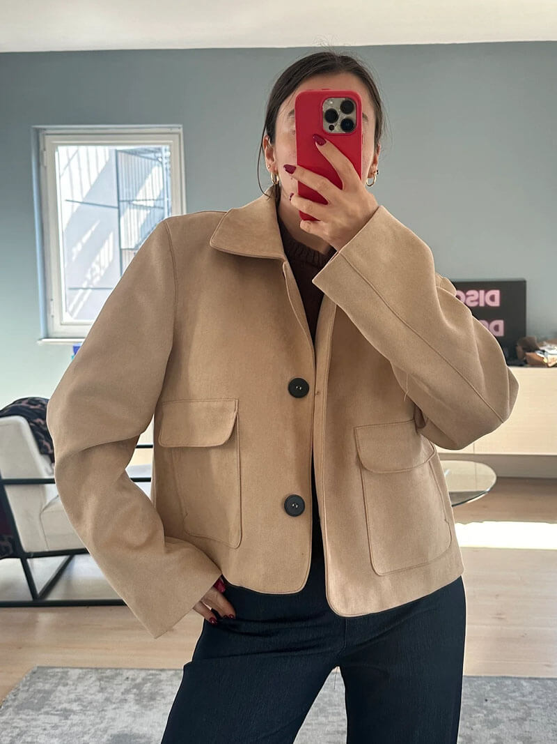 Marissa Faux Suede Jacket - SEAME Store