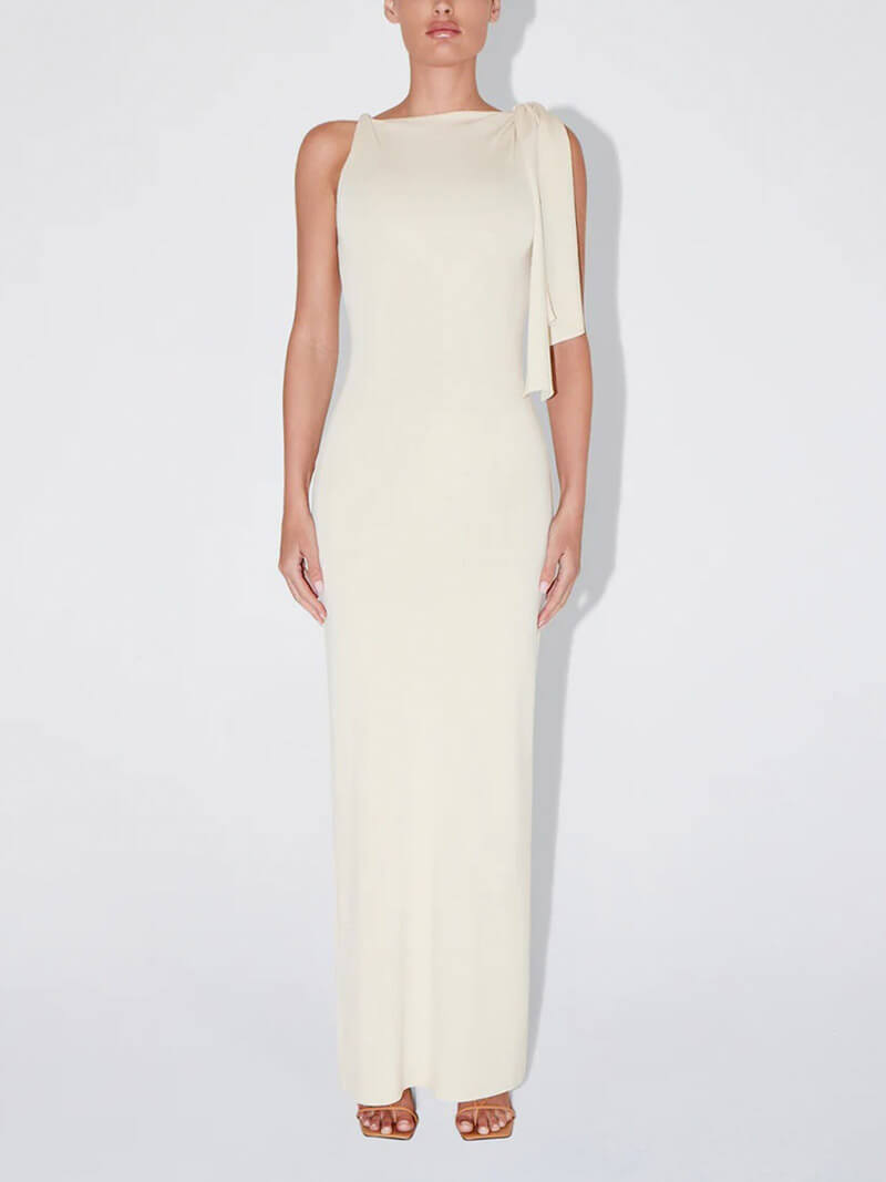 Kylie knotted maxi dress - SEAME Store