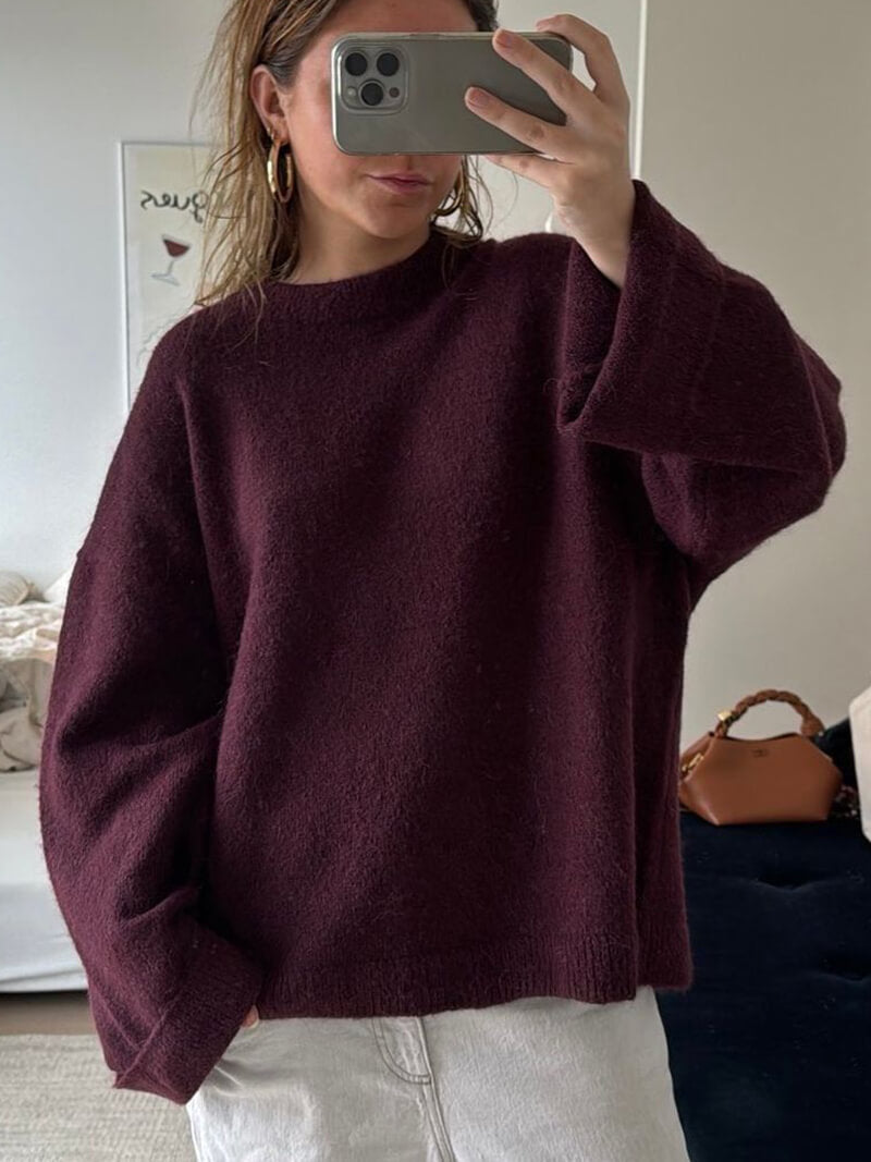 Shiela Burgundy Pullover - SEAME Store