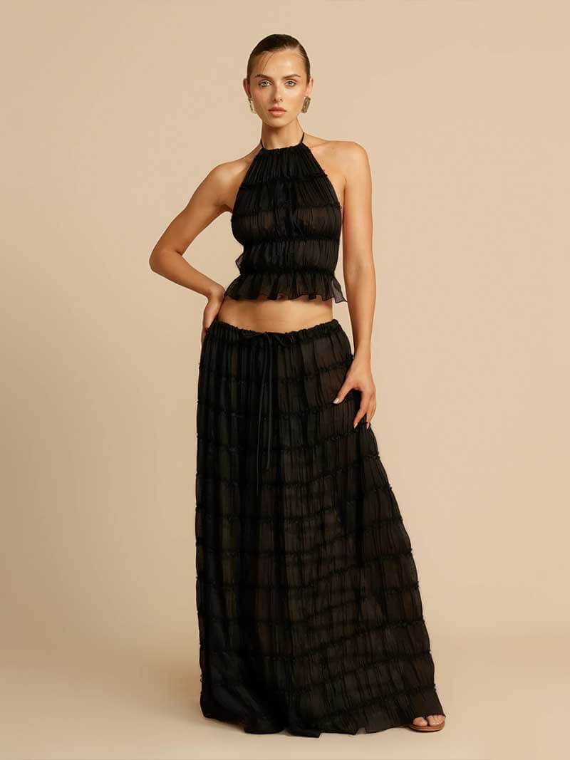 Valerie two-piece set with frill details - SEAME Store