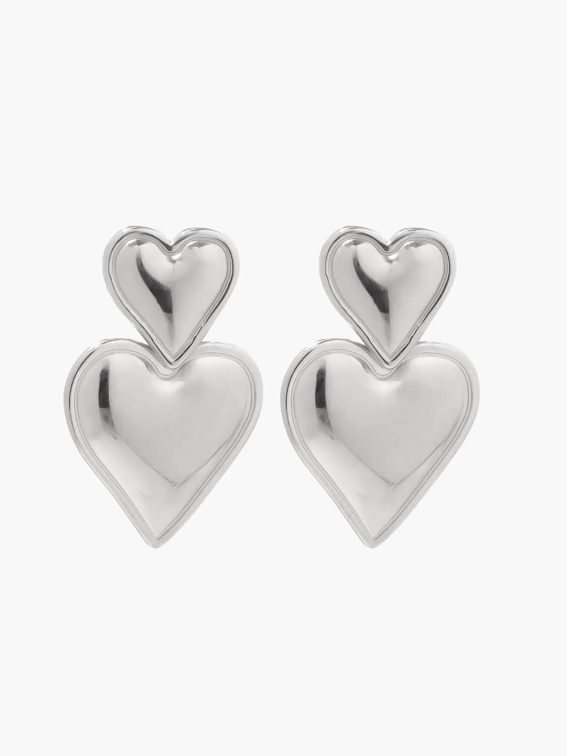 Heart earrings 14K gold plated - SEAME Store