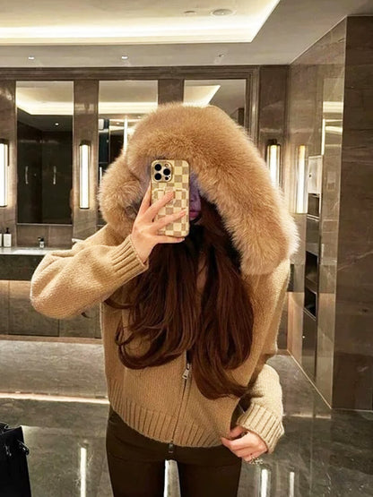 Seame - Alison faux fur Jacket Black S