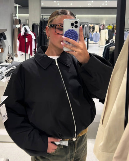 SEAME - Diane Bomber Jacket Black S