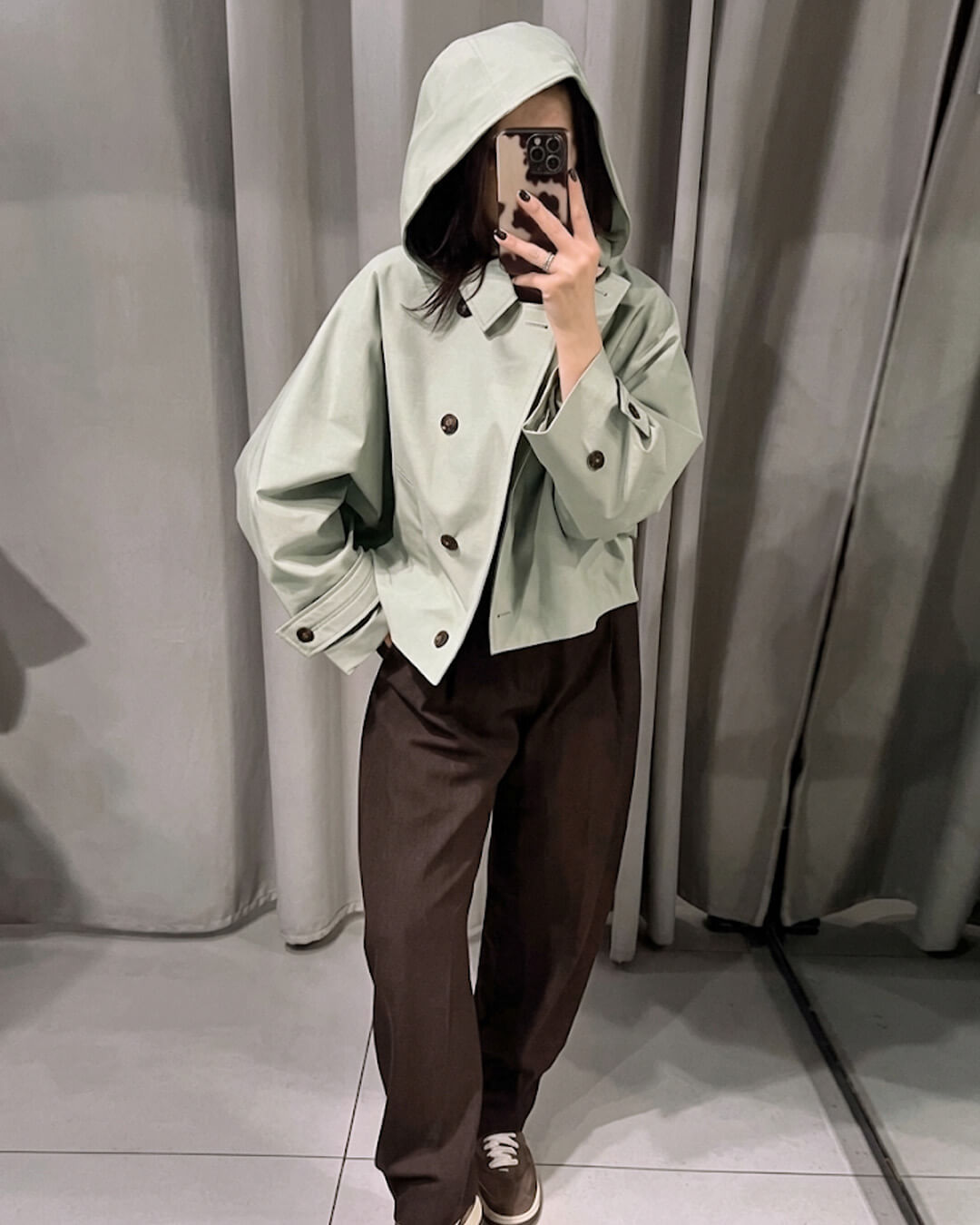 Eleanor Hooded Trench Coat