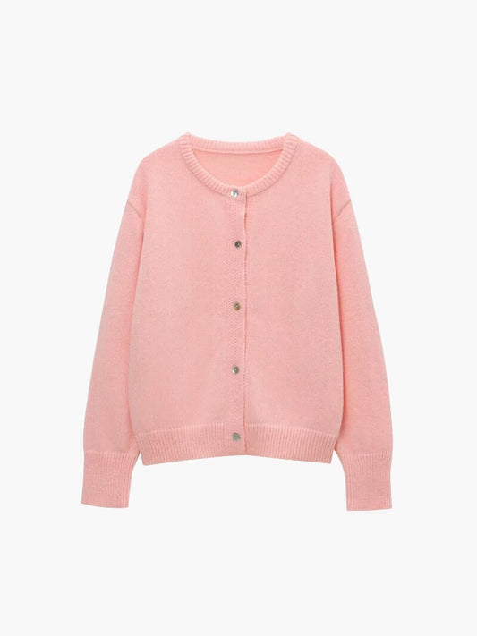 Seame - Marlowe Knitted Cardigan Pink S