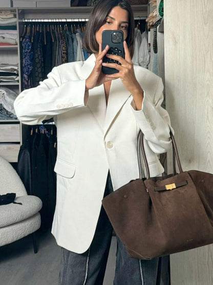 Seame - Melanie Faux Suede Bag Light Brown